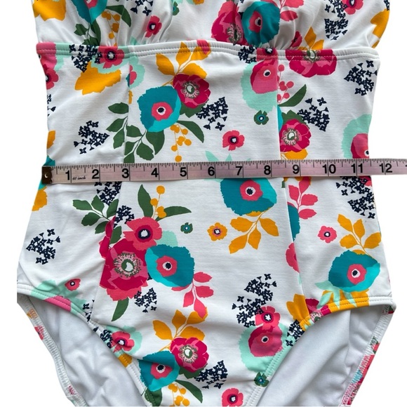 Liz Claiborne - Floral Multicolor One Piece Swim - Size 6 - Picture 8 of 10